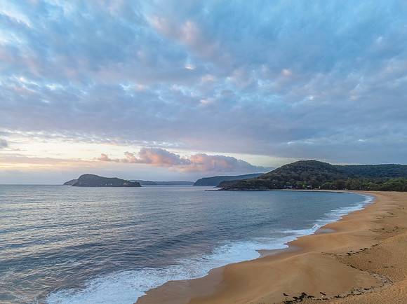 After the rain sunrise at the seaside