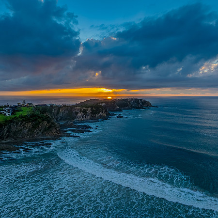 McKenzies Beach Autumn Sunrise with Clouds
