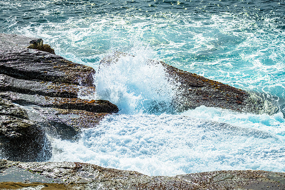 The sea and the rock platform