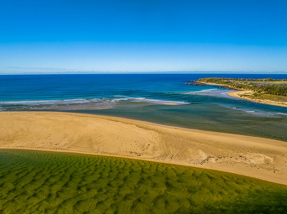 Mallacoota Inlet where the sea meets the river