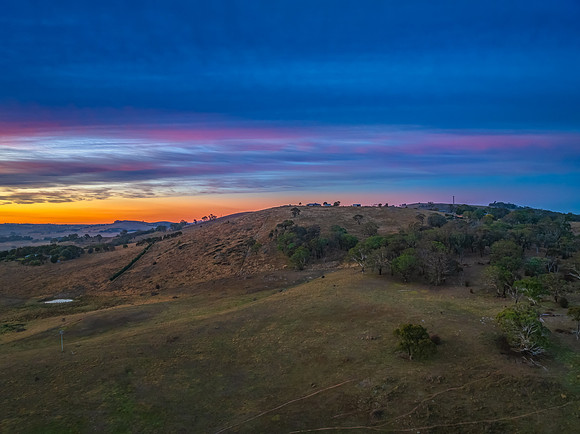 Dawn over the countryside