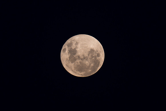 Full Moon Rising at the Waterfront