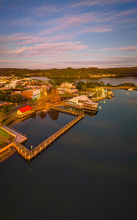 Sunrise over the bay and Fishermen's Wharf