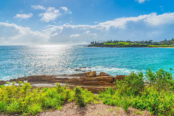 Daytime Seascape from Bermagui Sunrise Point