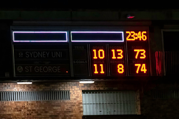 MPD Minor Semi Final - Sydney University v St George - 28 August 2022