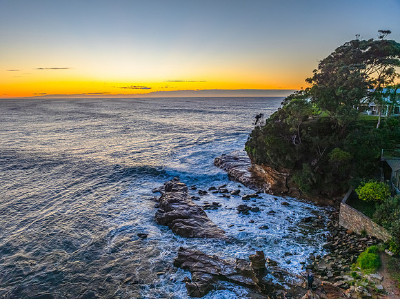 Winter Sunrise and Surfs Up