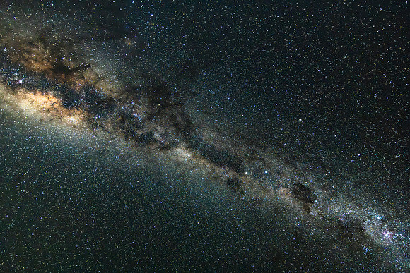 The Dark Emu in the Milky Way Night Sky