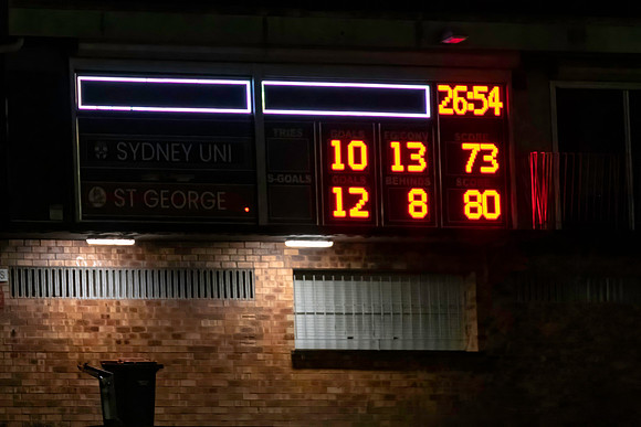 MPD Minor Semi Final - Sydney University v St George - 28 August 2022