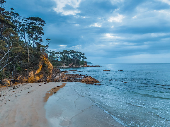 Cloudy Sunrise Seascape at Denhams Beach