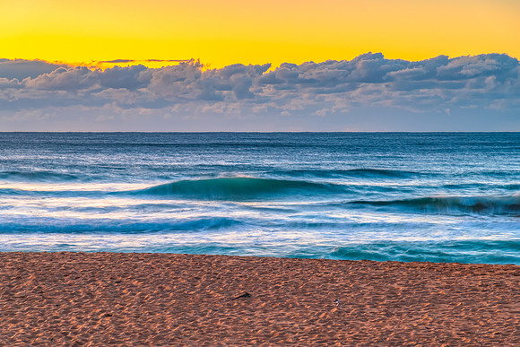 Sunrise by the sea shore