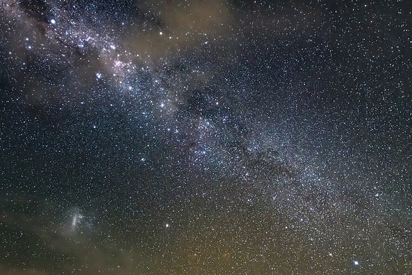 The Milky Way Galaxy with some light cloud