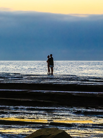 Sunrise, romance and a foggy seascape