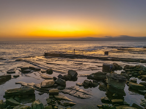 Sunrise, romance and a foggy seascape