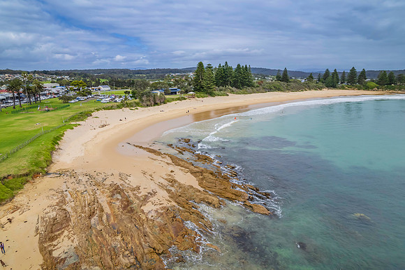 Morning views scenic seascape at Bermagui