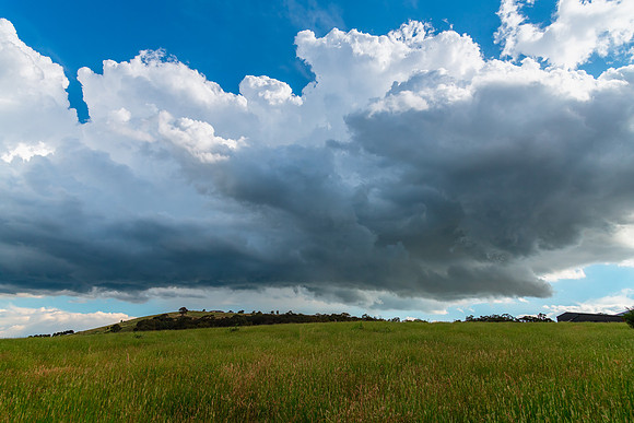 Storms rolling across the sky