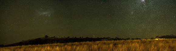 Stargazing at the night sky and milky way