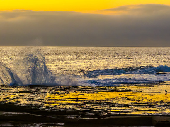 Sunrise, romance and a foggy seascape