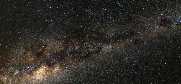 Night Sky Panorama and The Milky Way