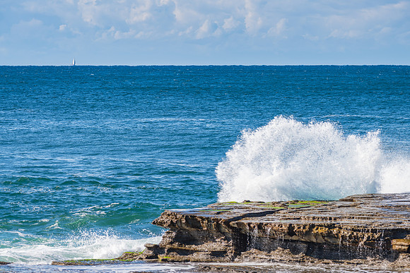 Morning seascape at Rocky Inlet
