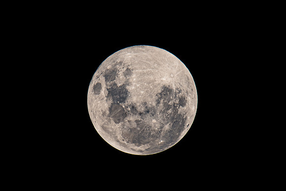 Partial Lunar Eclipse - Blood Moon, Full Moon and clouds