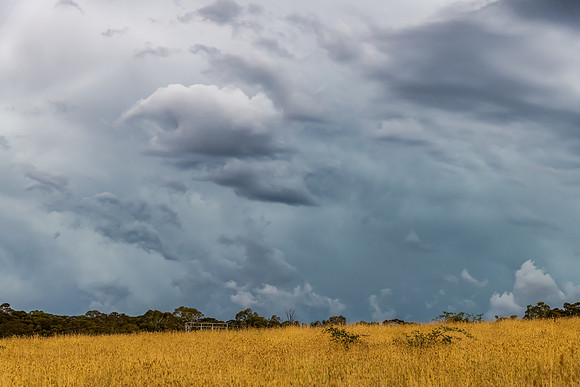 Storm over the countryside