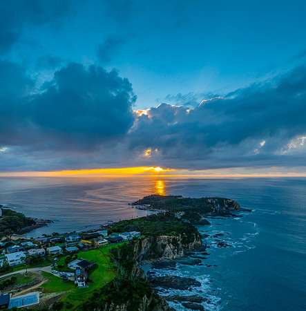 McKenzies Beach Autumn Sunrise with Clouds