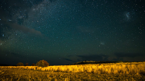 The Milky Way Galaxy with some light cloud